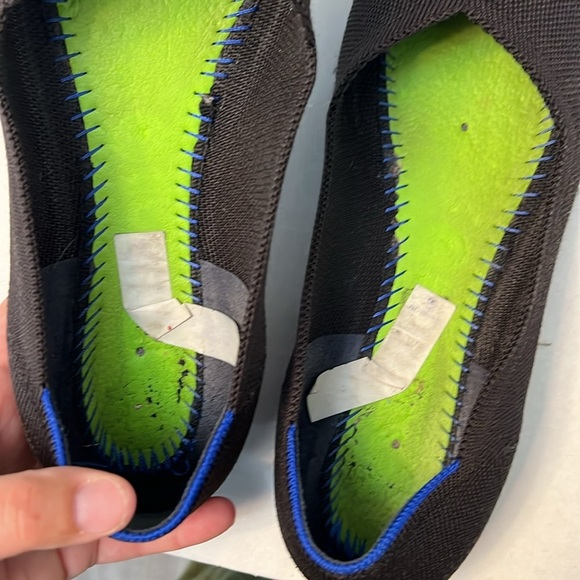 ROTHY’S THE FLAT BACK WITH BLUE TRIM ROUND TOE SLIP ON FLATS 8 - Picture 12 of 14